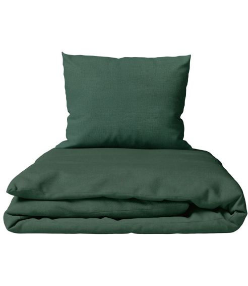 Lininė patalynė „Linen Dark Green“. Lininė patalynė
