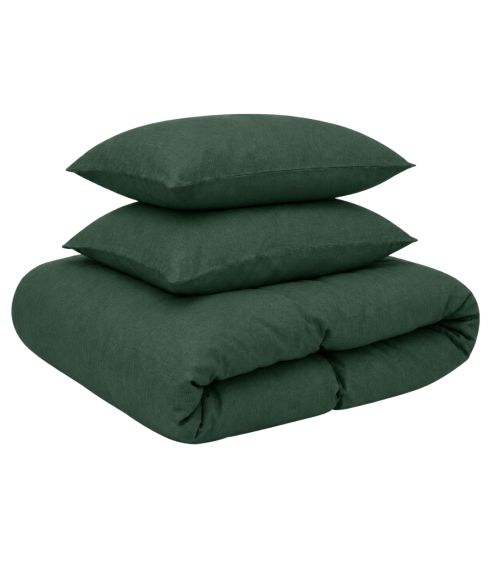 Lininė patalynė „Linen Dark Green“. Lininė patalynė