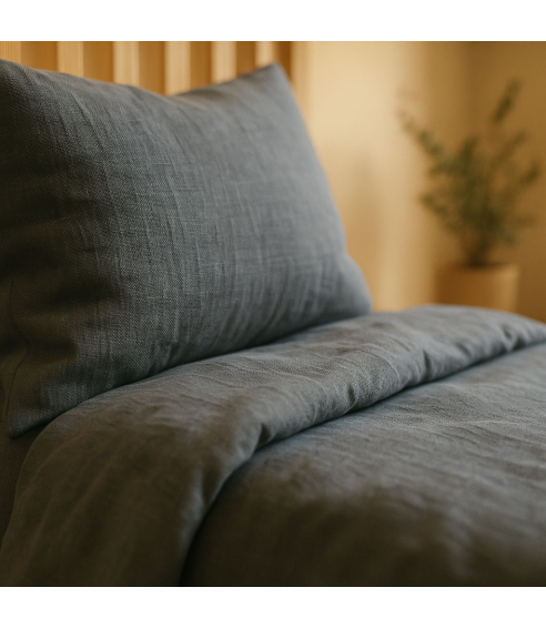 Lininė patalynė „Linen Grey oasis“. Lininė patalynė