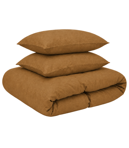 Lininė patalynė „Linen Mustard“. Lininė patalynė