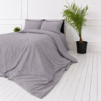 Lininė patalynė „Linen Pearl“. Patalynės komplektai 150x200, 140x200 cm, 150x200 cm, 160x200 cm, 180x200 cm, 200x200 cm, 200x220 cm, 220x240 cm. Švelniai pilkas levandų atspalvio patalynės komplektas rafinuoto dizaino. Lininė patalynė „Linen Pearl“. Patalynės komplektai 150x200, 140x200 cm, 150x200 cm, 160x200 cm, 180x200 cm, 200x200 cm, 200x220 cm, 220x240 cm. Švelniai pilkas levandų atspalvio patalynės komplektas rafinuoto dizaino.