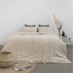 Lininė patalynė „Linen sepia“. Lininė patalynė, 140x200 cm, 150x200 cm, 160x200 cm, 180x200 cm, 200x200 cm, 200x220 cm, 220x240 cm