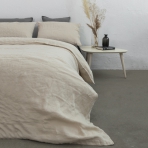 Lininė patalynė „Linen sepia“. Lininė patalynė, 140x200 cm, 150x200 cm, 160x200 cm, 180x200 cm, 200x200 cm, 200x220 cm, 220x240 cm