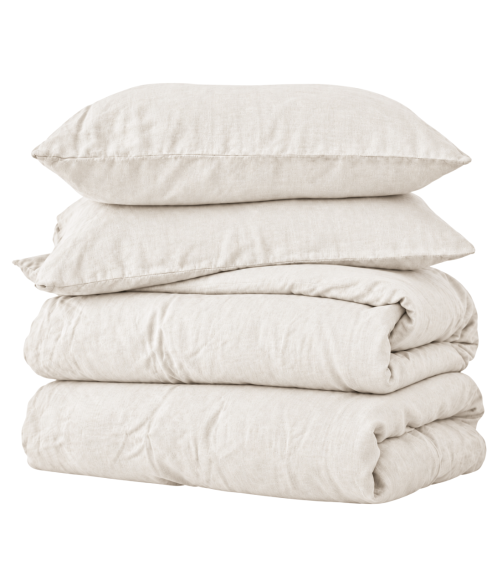 Lininė patalynė „Linen white“. Lininė patalynė