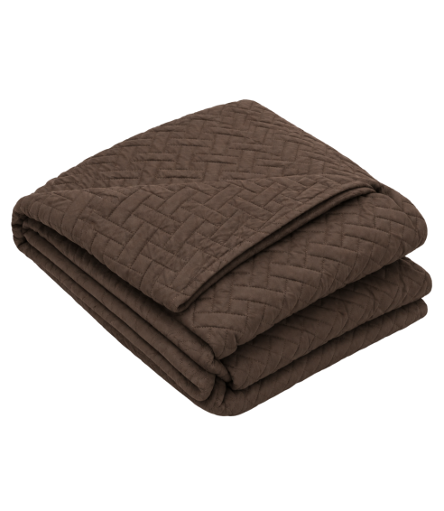 Lovatiesė „Bedspread Brunette“. Pledai