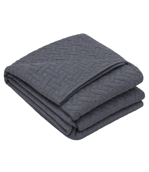 Lovatiesė „Bedspread Graphite“. Pledai