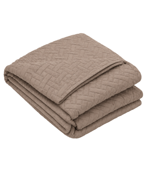 Lovatiesė „Bedspread Latte“. Pledai