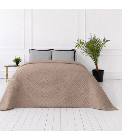 Lovatiesė „Bedspread Latte“. Pledai