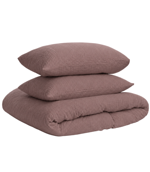 Muslino patalynės komplektas „Brown muslin“. Patalynės komplektai 200x200