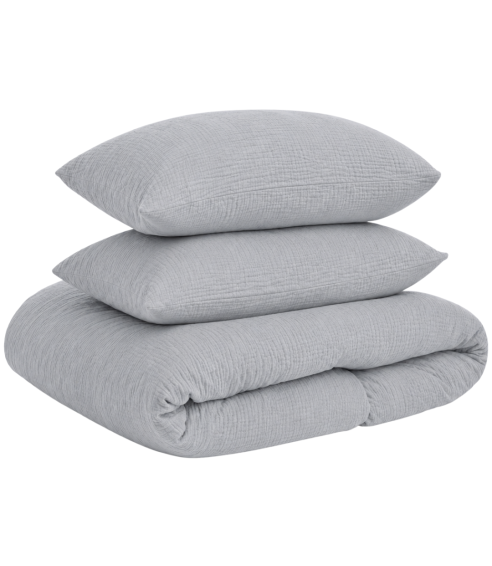 Muslino patalynės komplektas „Grey muslin“. Patalynės komplektai 200x200