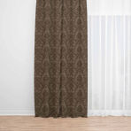 Naktinės užuolaidos „Green baroque curtain“. Užuolaidos, 140x250 cm. Žalia užuolaida su sudėtingu žakardo ornamentu, suteikianti kambariui gaivumo ir elegancijos.