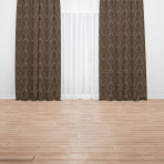 Naktinės užuolaidos „Green baroque curtain“. Užuolaidos, 140x250 cm. Sodriai žalia užuolaida su žakardo ornamentu, praturtinanti interjerą tekstūra ir rafinuotumu.