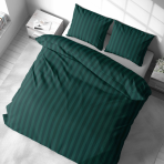 Pagalvių užvalkalai „Green Stripes“. Pagalvių užvalkalai 50x70