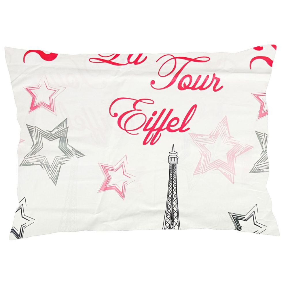 Pagalvių užvalkalai „Eiffel red“ 1 vnt.