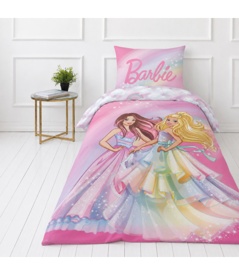 Patalynės komplektas „Barbie“. Medvilninė patalynė