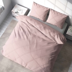 Patalynės komplektas „Crystal pink“. Patalynė viešbučiams, 140x200 cm, 200x200 cm, 200x220 cm. Elegantiškas rožinės spalvos patalynės komplektas suteiks moteriškumo.