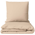 Patalynės komplektas „Frappe“. Smėlio spalvos patalynė, 140x200 cm, 150x200 cm, 160x200 cm, 180x200 cm, 200x200 cm, 200x220 cm, 220x240 cm.  švelniai rudo atspalvio patalynės komplektas su minimalistiniu dizainu, suteikiantis šilumos ir jaukumo.