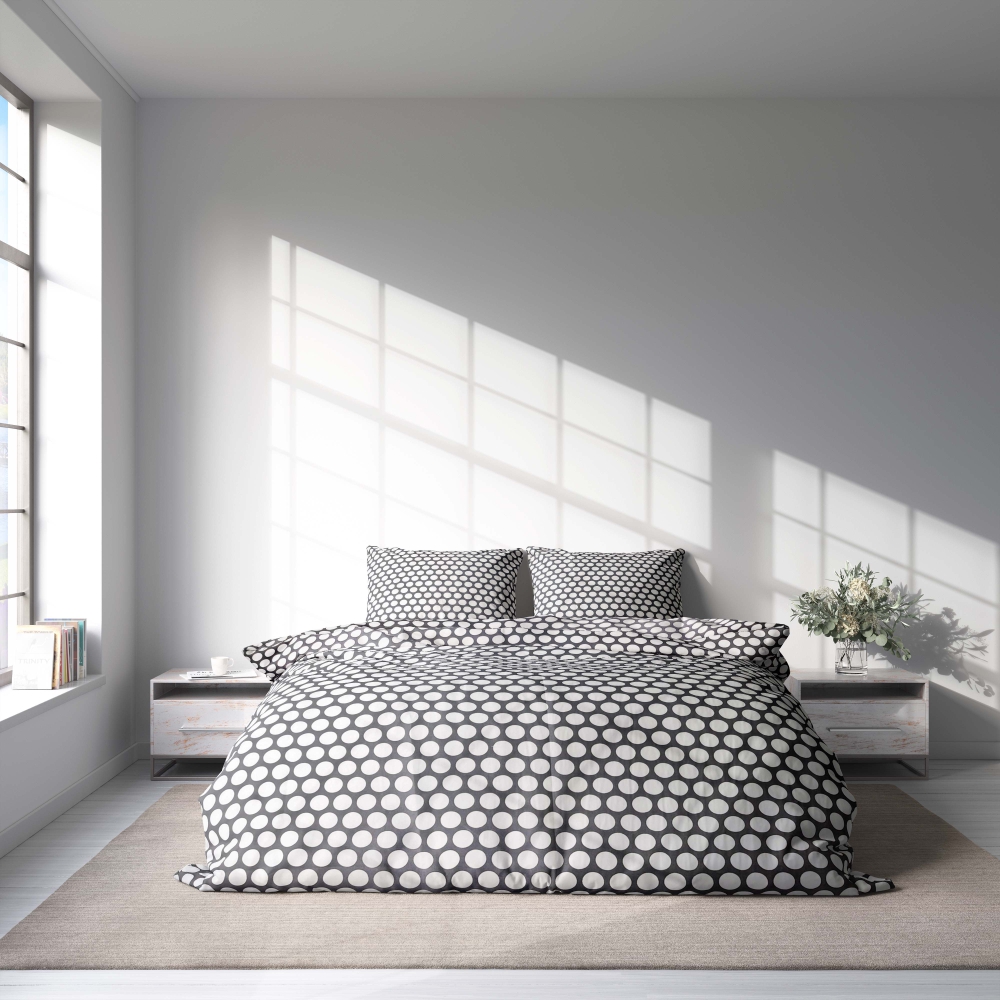 Patalynės komplektas „Grey Ripple“. Patalynės komplektai 140x200, 140x200 cm, 160x200 cm, 200x200 cm, 200x220 cm, 220x240 cm