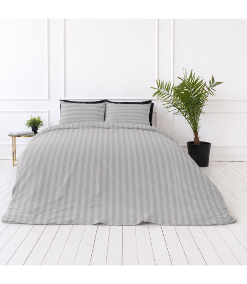 Patalynės komplektas „Grey Stripes“. Patalynė viešbučiams