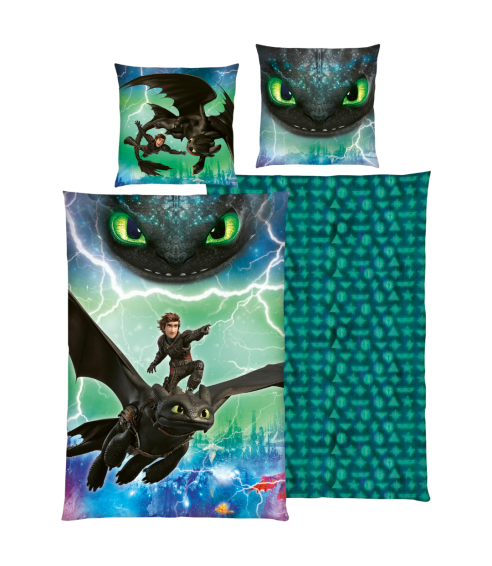 Patalynės komplektas „How to train your dragon“. Vaikiška patalynė