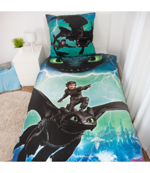 Patalynės komplektas „How to train your dragon“. Vaikiška patalynė