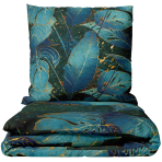 Patalynės komplektas „Luminare“. Žalia patalynė, 140x200 cm, 150x200 cm, 160x200 cm, 180x200 cm, 200x200 cm, 200x220 cm, 220x240 cm. Tamsiai žalias patalynės komplektas su tropinių lapų raštu. Patalynės komplektas „Luminare“. Žalia patalynė, 140x200 cm, 150x200 cm, 160x200 cm, 180x200 cm, 200x200 cm, 200x220 cm, 220x240 cm. Tamsiai žalias patalynės komplektas su tropinių lapų raštu.