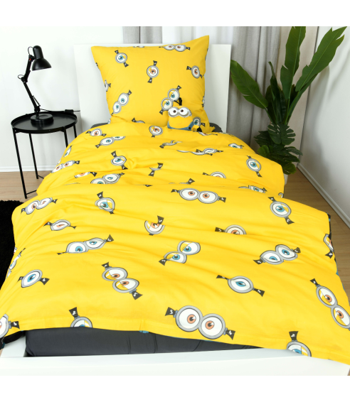 Patalynės komplektas „Minions“. Medvilninė patalynė