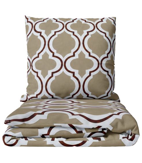 Patalynės komplektas „Moroccan Beige“. Medvilninė patalynė
