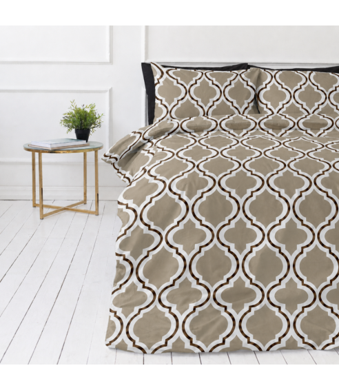 Patalynės komplektas „Moroccan Beige“. Medvilninė patalynė