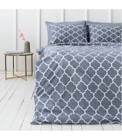 Patalynės komplektas „Morocco grey cotton“. Medvilninė patalynė