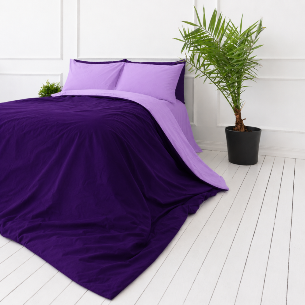 Patalynės komplektas „Orchid Pansy“. Violetinė patalynė, 140x200 cm, 150x200 cm, 160x200 cm, 180x200 cm, 200x200 cm, 200x220 cm, 220x240 cm. Vienspalvis levandinis patalynės komplektas su giliu purpuriniu kontrastu. Patalynės komplektas „Orchid Pansy“. Violetinė patalynė, 140x200 cm, 150x200 cm, 160x200 cm, 180x200 cm, 200x200 cm, 200x220 cm, 220x240 cm. Vienspalvis levandinis patalynės komplektas su giliu purpuriniu kontrastu.