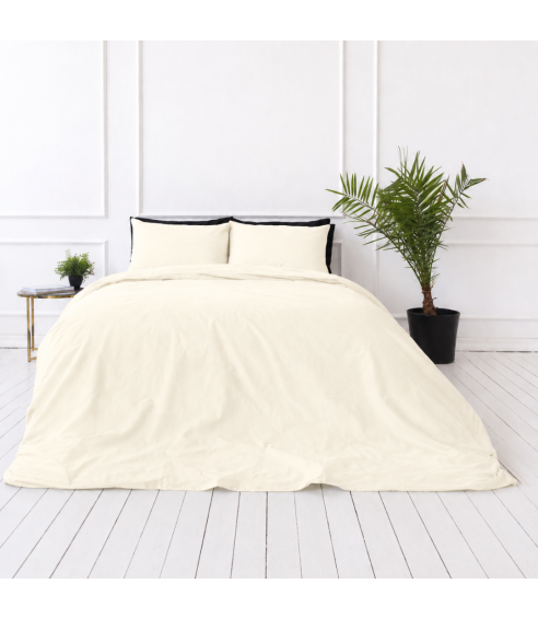Patalynės komplektas „Pale Vanilla“. Medvilninė patalynė