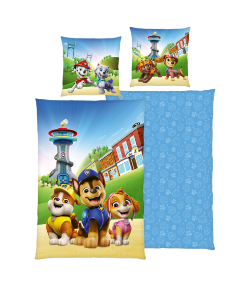 Patalynės komplektas „Paw Patrol Blue“. Medvilninė patalynė