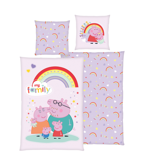 Patalynės komplektas „Peppa Pig“. Vaikiška patalynė