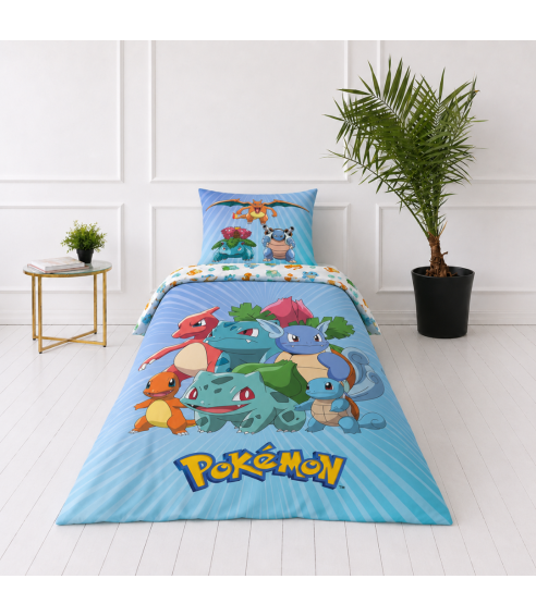 Patalynės komplektas „Pokemon“. Medvilninė patalynė