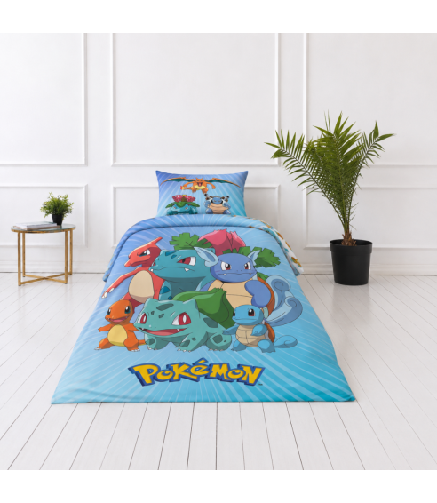 Patalynės komplektas „Pokemon“. Medvilninė patalynė