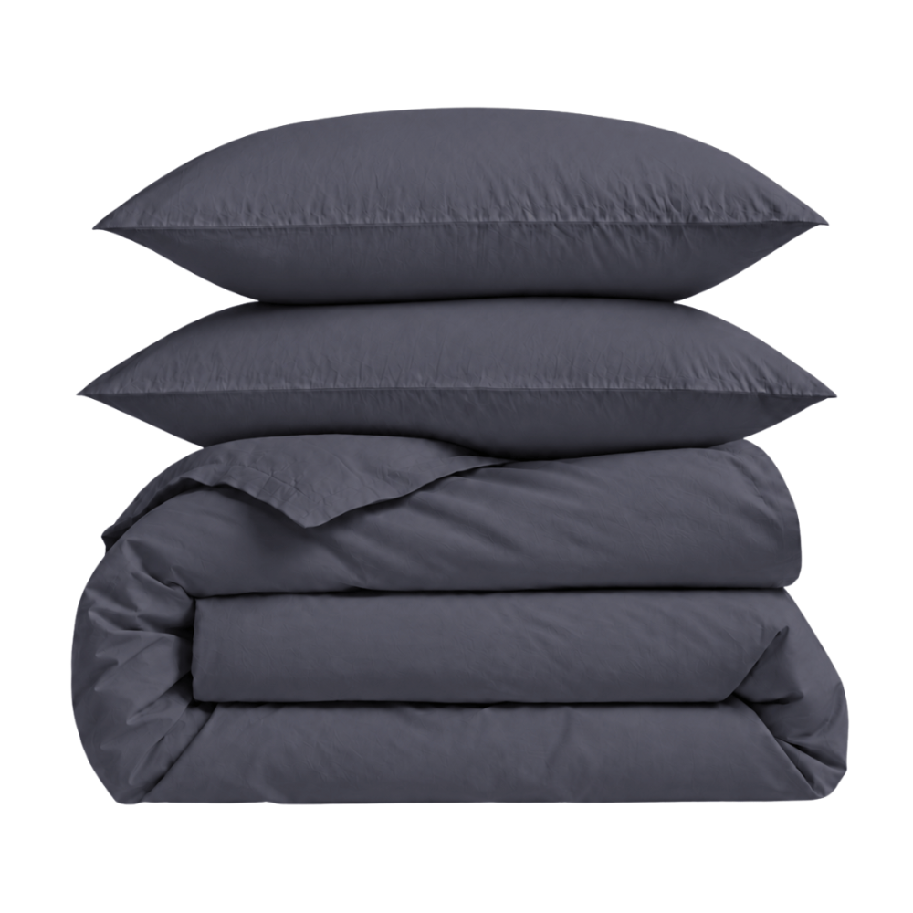 Perkelio patalynės komplektas „Dark Grey Percale“. Patalynės komplektai 150x200, 140x200 cm, 150x200 cm, 160x200 cm, 180x200 cm, 200x200 cm, 200x220 cm, 220x240 cm. Vienspalvis tamsiai pilkas patalynės komplektas be raštų. Perkelio patalynės komplektas „Dark Grey Percale“. Patalynės komplektai 150x200, 140x200 cm, 150x200 cm, 160x200 cm, 180x200 cm, 200x200 cm, 200x220 cm, 220x240 cm. Vienspalvis tamsiai pilkas patalynės komplektas be raštų.