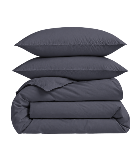 Perkelio patalynės komplektas „Dark Grey Percale“. Perkelio patalynė