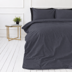 Perkelio patalynės komplektas „Dark Grey Percale“. Patalynės komplektai 150x200, 140x200 cm, 150x200 cm, 160x200 cm, 180x200 cm, 200x200 cm, 200x220 cm, 220x240 cm. Grafito pilkumo patalynė su subtiliu melsvu pustoniu. Perkelio patalynės komplektas „Dark Grey Percale“. Patalynės komplektai 150x200, 140x200 cm, 150x200 cm, 160x200 cm, 180x200 cm, 200x200 cm, 200x220 cm, 220x240 cm. Grafito pilkumo patalynė su subtiliu melsvu pustoniu.