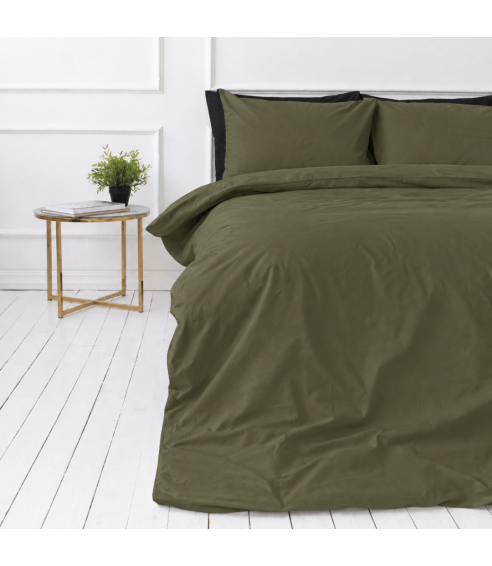 Perkelio patalynės komplektas „Moss Green Percale“. Perkelio patalynė