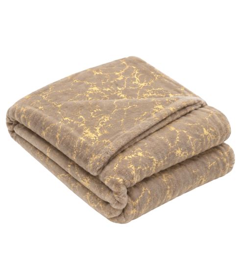 Pledas „Gilded Brown fleece blanket“. Pledai