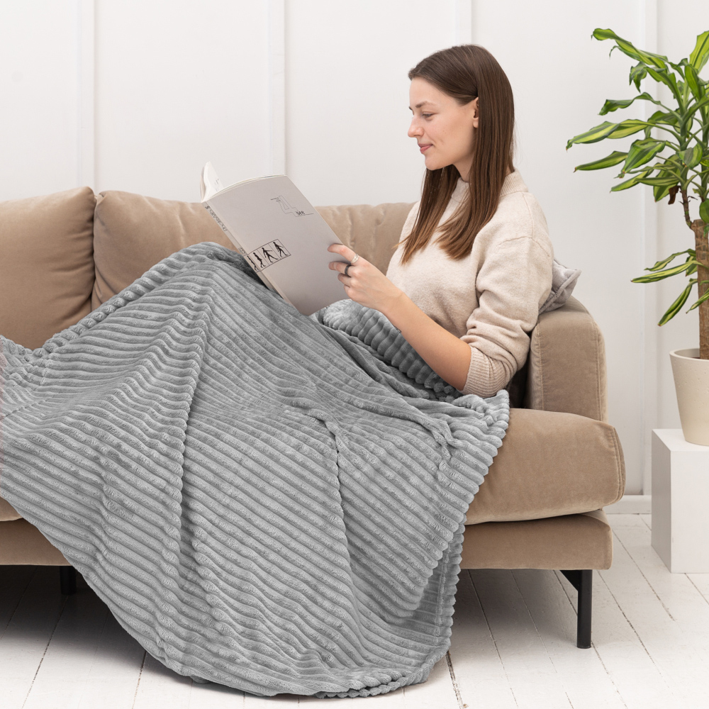 Pledas „Steel Tint fleece blanket“. Pledai, 200x220 cm
