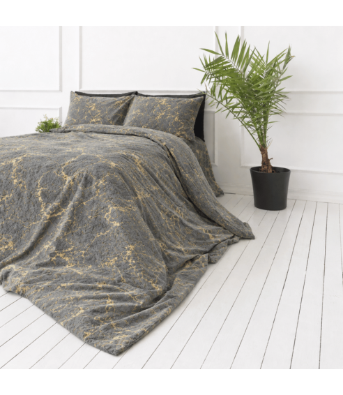 Pliušo patalynė „Minky Gilded Grey“. Patalynės komplektai 200x220