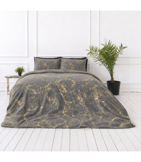 Pliušo patalynė „Minky Gilded Grey“. Patalynės komplektai 200x220