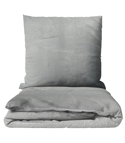 Pliušo patalynė „Minky Grey Solid“. Patalynės komplektai 200x220