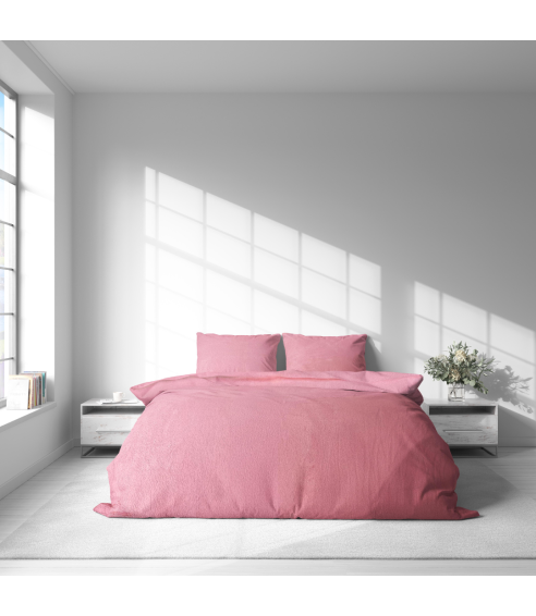 Pliušo patalynė „Minky Rose Solid“. Patalynės komplektai 200x220