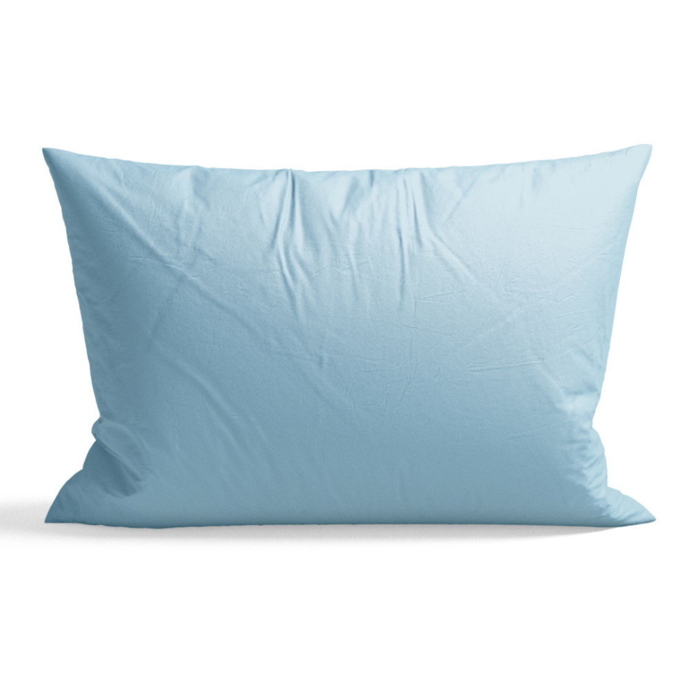 Premium satino pagalvės užvalkalas „Ice blue“