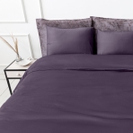 Premium satino pagalvių užvalkalai „Mauve“