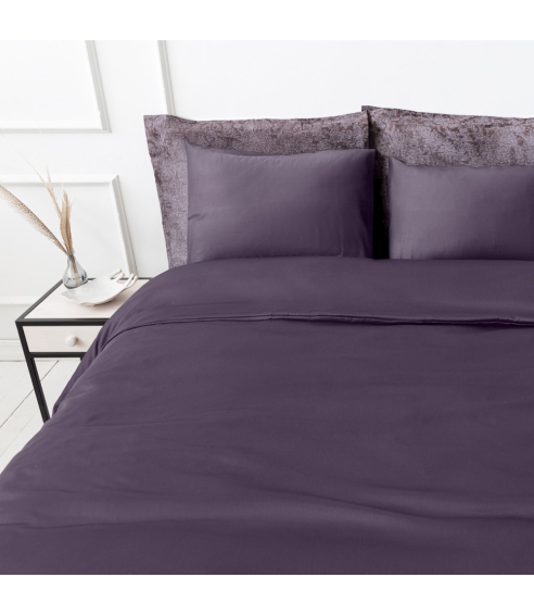 Premium satino pagalvių užvalkalai „Mauve“. Pagalvių užvalkalai 50x70