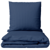 Premium satino patalynės komplektas „Blue Stripe Satin“